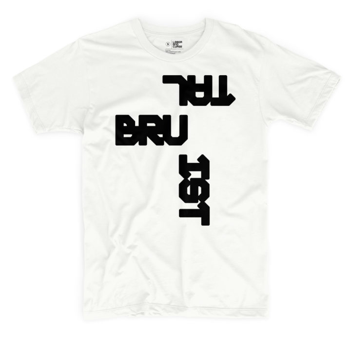 brutalist shirt white