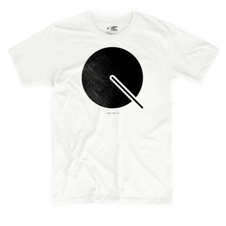 Letter Form Q white shirt