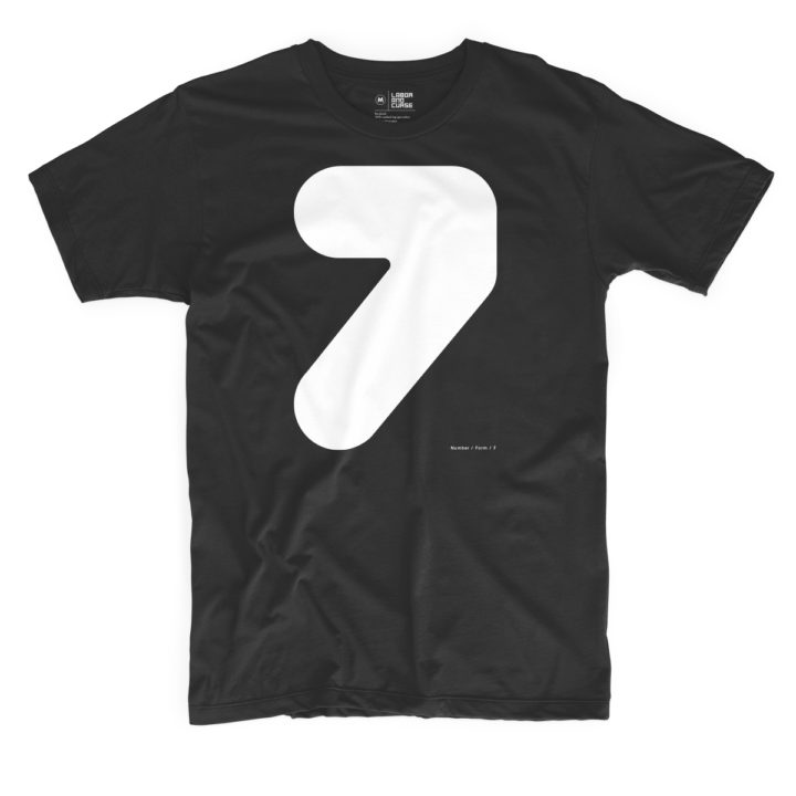 number form 7 black shirt